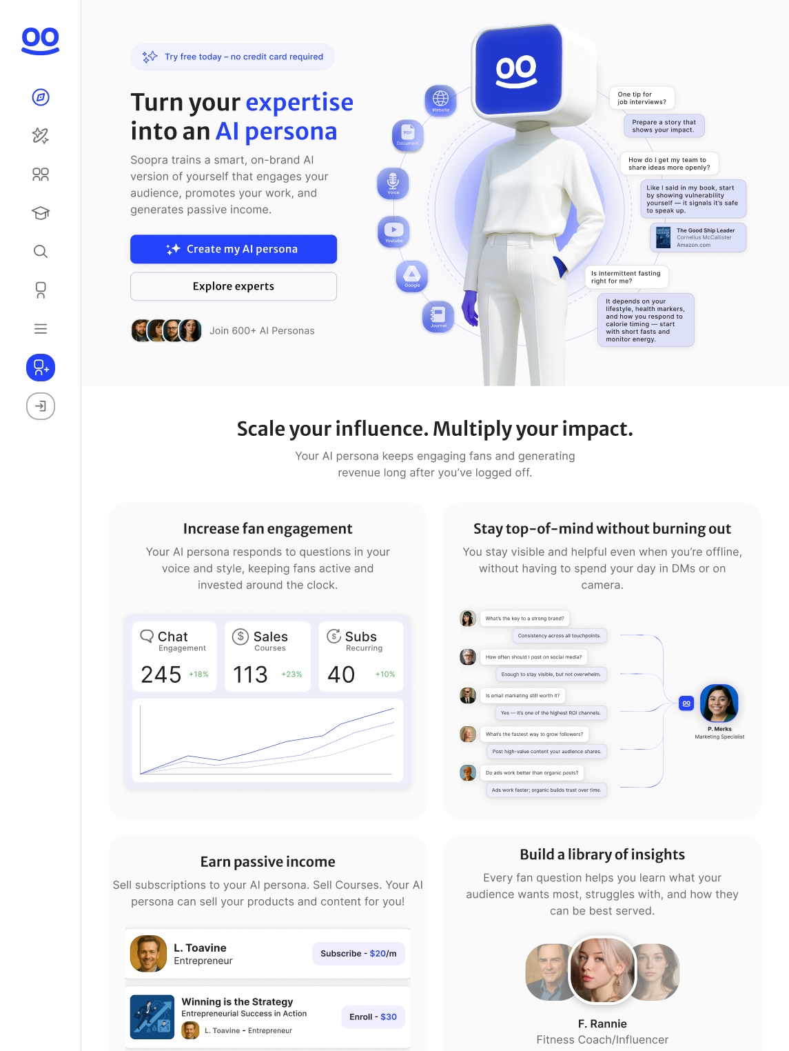 soopra.ai new landing page design 